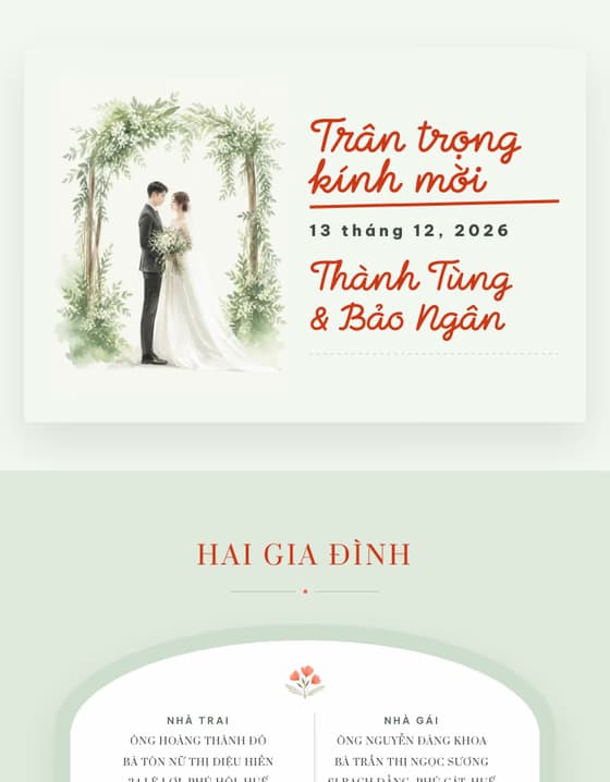 Ảnh xem trước mẫu thiệp cưới Ngọc Diệp