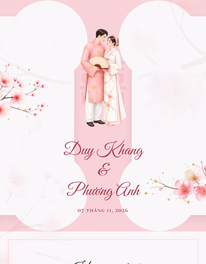 Preview of the Đào Hoa template