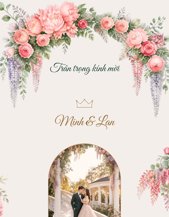 Preview of the Hồng Viên template