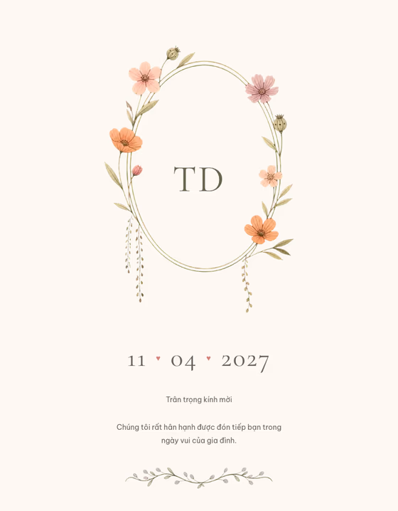Preview of the Mộc Yến template