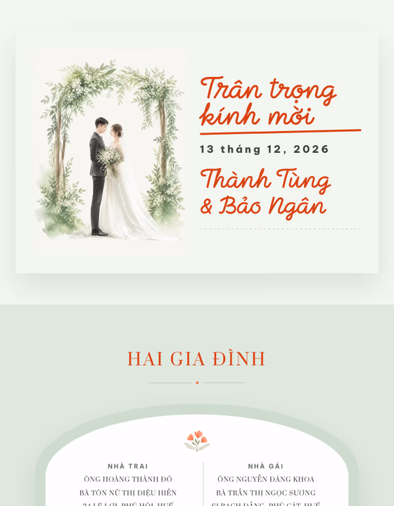Preview of the Ngọc Diệp template