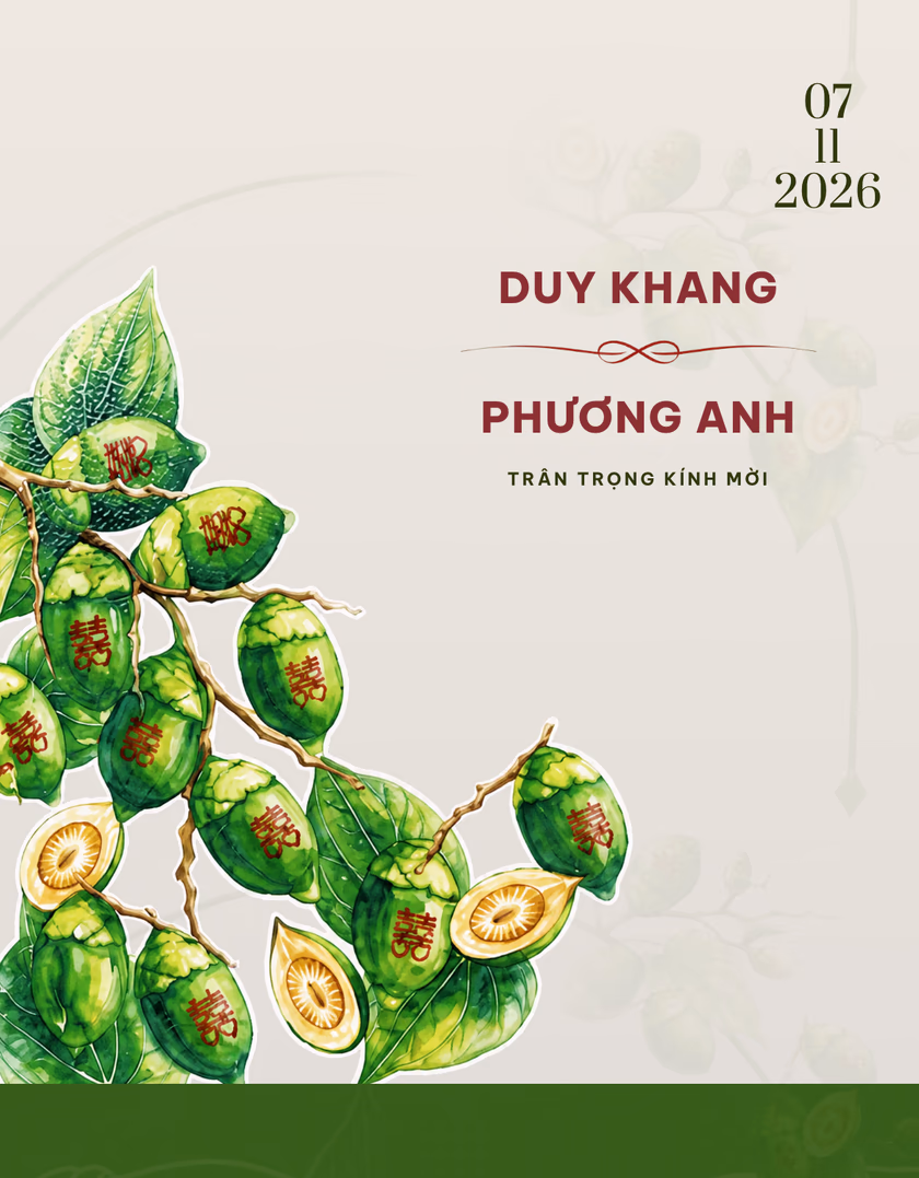 Preview of the Trầu Cau template